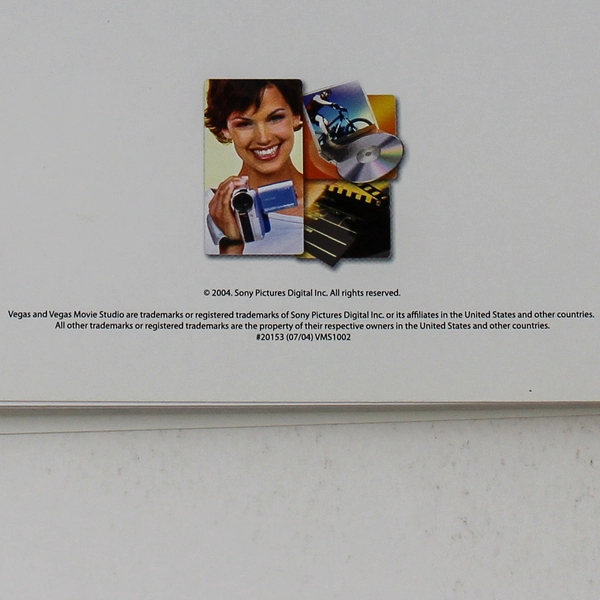 Vegas Movie Studio & DVD Quick Start Manual 2004 Sony Pictures Digital
