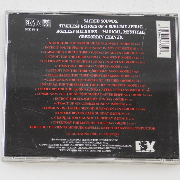 Mystical Chants CD Choir of Vienna Hofburgkapelle 1994 Special Music Co