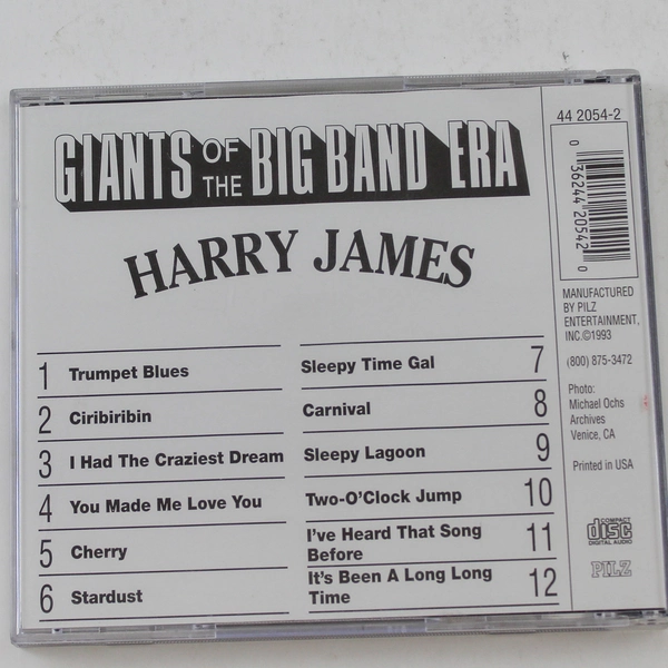 Harry James - Giants of the Big Band Era CD 1993 Pilz Entertainment Good
