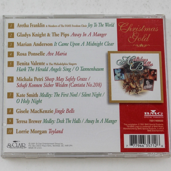 Holiday Belles Christmas Gold CD 2001 BMG Special Products - Good Condition