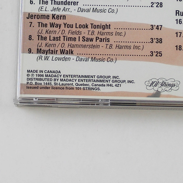 America's Great Composers 101 Strings Orchestra CD Madacy 1996 Good Condition