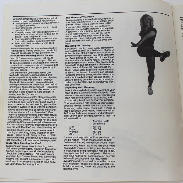 Aerobic Dancing Book by Parade Records - Look Better, Feel Better, Confidence!
