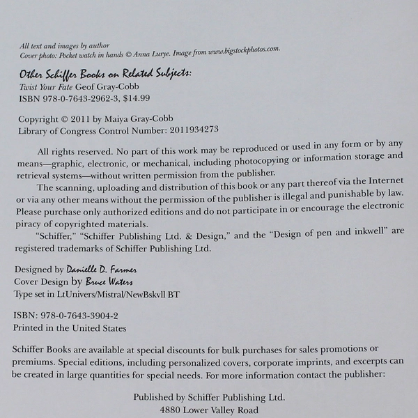 Time On Your Hands: A Study in Palmistry by Maiya Gray Cobb 2011 PB