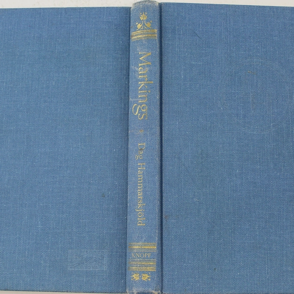 Markings by Dag Hammarskjold 1964 Borzoi Hardcover Book - Good Condition