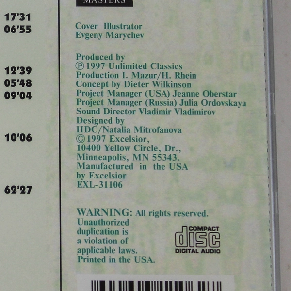 Beethoven Works for Cello and Piano CD 1997 Unlimited Classics - Good Condition