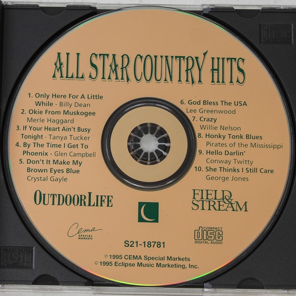 All Star Country Hits CD 1995 CEMA Special Markets Good Condition Untested