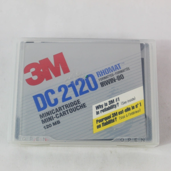 Lot of 2 Vintage 3M DC2120 Rhomat Mini Cartridges 120MB Irwin-80 Format