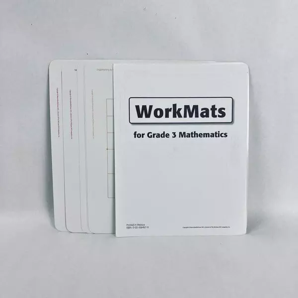 Lot of MacMillian McGraw-Hill WorkMats for Grade 3 Math - Missing Mat 3