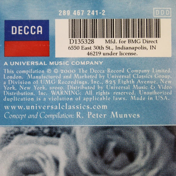 Pavarotti Italian Wedding Favorites CD BMG Direct 2000 - Pre-Owned