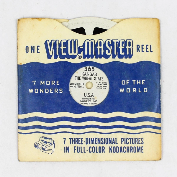 Vintage Sawyer's ViewMaster Reel 365 Kansas The Wheat State - As Is