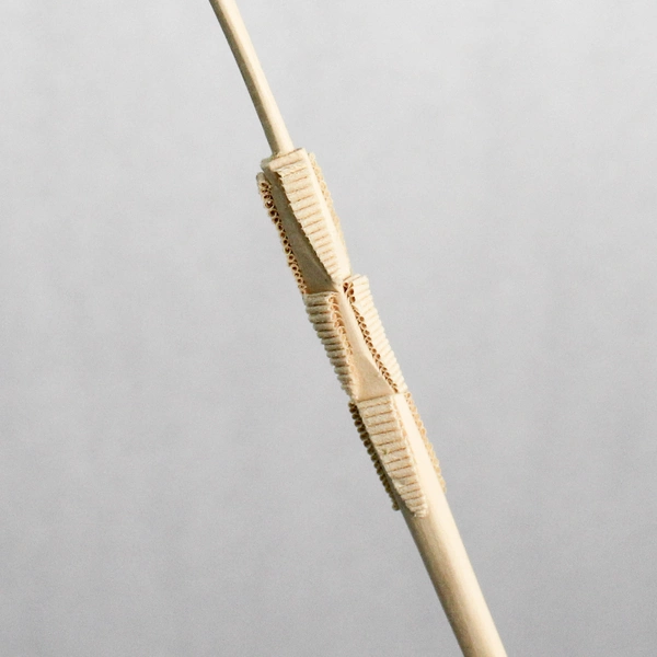 Set of 6 Vintage Japanese Mini Chopsticks & Pincho Forks with Unique Carvings