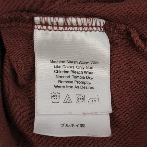 Eddie Bauer Men's XL Long Sleeve Tee Shirt Rust Red Pre-Owned, Stains