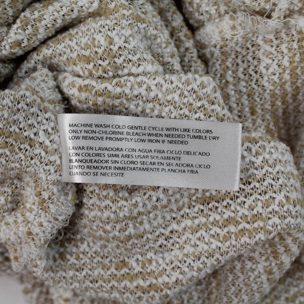 Carolyn Taylor Women's Medium Cream Beige 3/4 Sleeve Knit Sweater Top