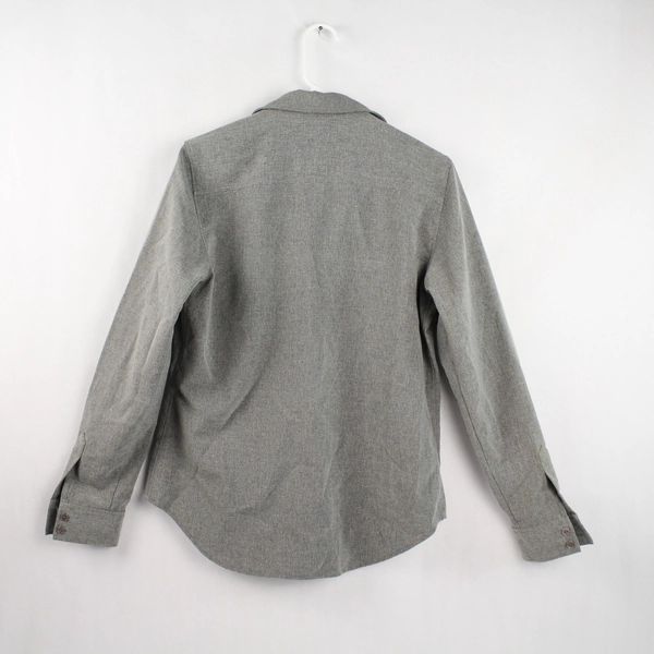 Spenser Jeremy Gray Blouse Top Women's Size 10 Long Sleeve Pre-owned