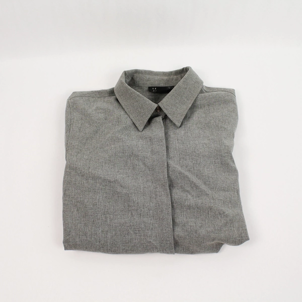 Spenser Jeremy Gray Blouse Top Women's Size 10 Long Sleeve Pre-owned