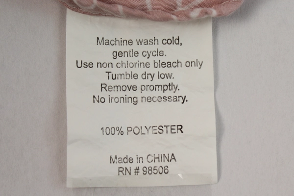 Elite Home Products 4 Piece Sheet Set Flat Fitted Pillowcases Pink White Faith