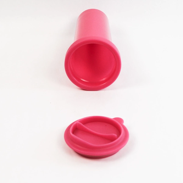 Customizable Pink Travel Mug with Believe Definition Good Condition