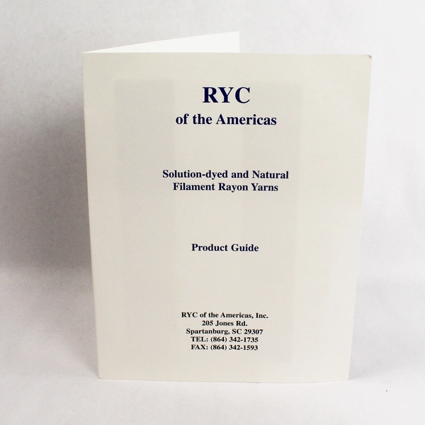 RYC of the Americas Rayon Yarns Product Guide Lot of 2 Pamphlets, Good Condition