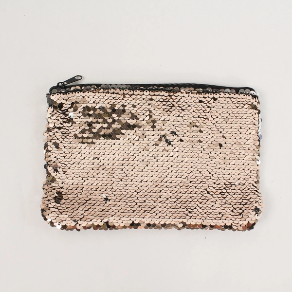 Lot of 2 Sequin Clutch Bags by Rockin Robin - Black & Charcoal Gray