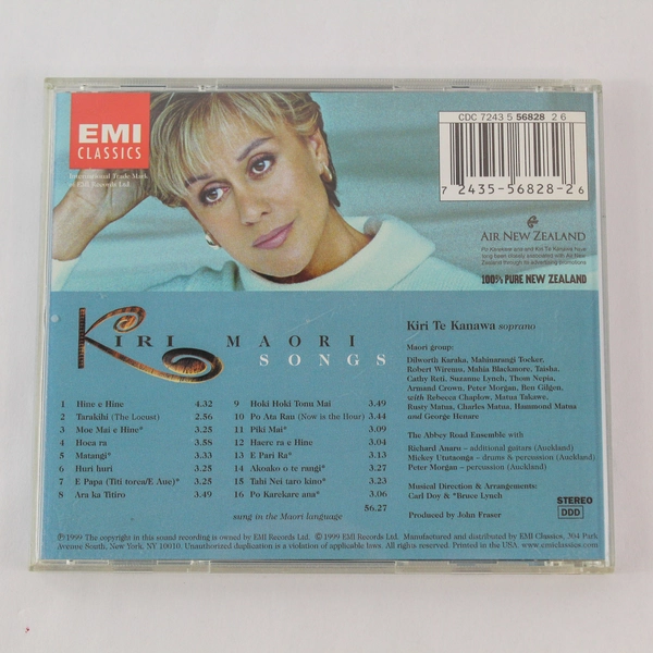 Kiri Maori Songs CD 1999 EMI Classical Folk Music Pre-owned As Is