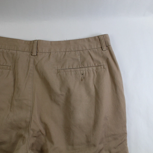 John Ashford Khaki Cotton Pants Size 36 Straight Leg Pre-Owned with Stains