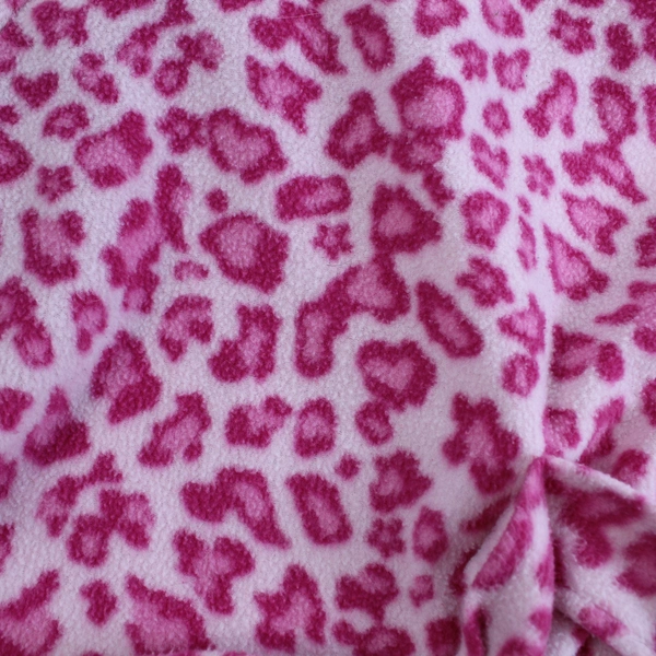 Kids Korner Pink Leopard Print Fleece Robe Size M - Pre-Owned, Cozy & Fun