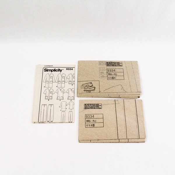 Simplicity Easy to Sew Scrubs Pattern Lot BB L XL 9334 for Men & Women