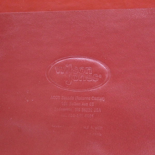 Wilson Jones 2 Inch 3 Ring Binder D Ring View Double Inner Pockets Red School