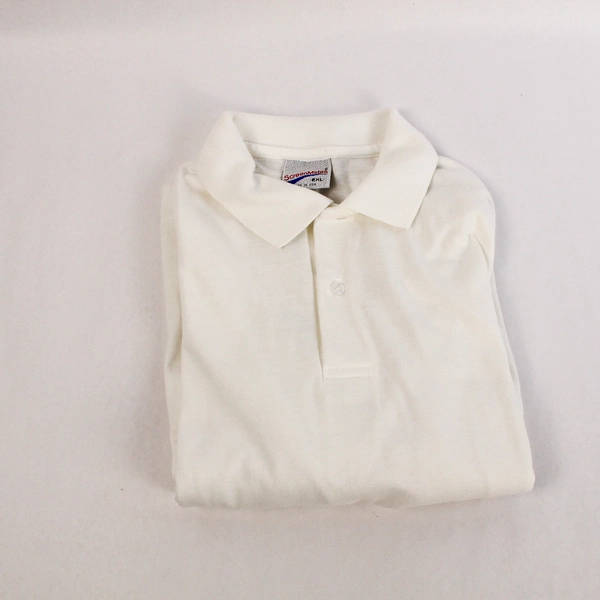 Vintage ScreenMates Men's 2XL White Knit Polo Shirt - Good Pre-Owned Condition