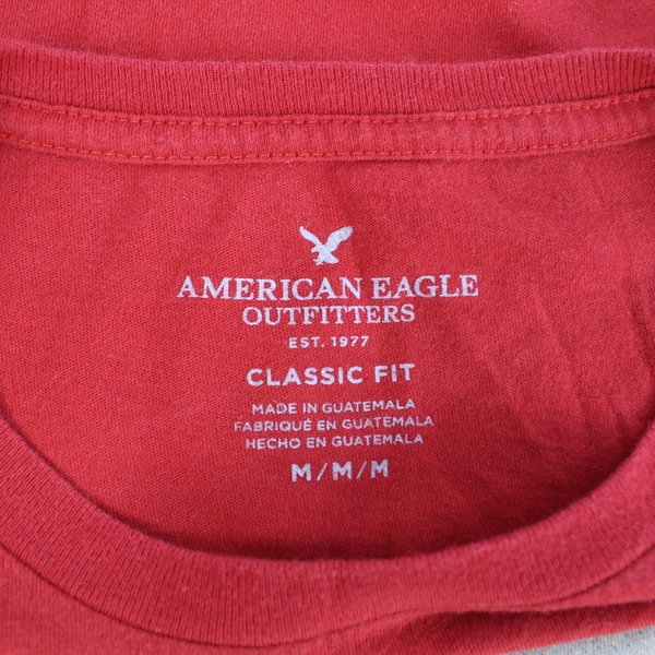 American Eagle Get Lit Christmas Beer Tee Shirt Men’s M Red Holiday Fun