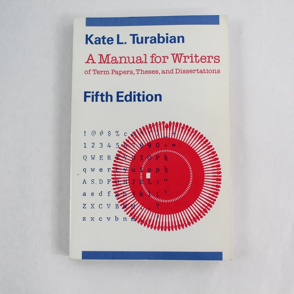 Vintage A Manual for Writers 5th Ed by Kate L Turabian 1987 Paperback