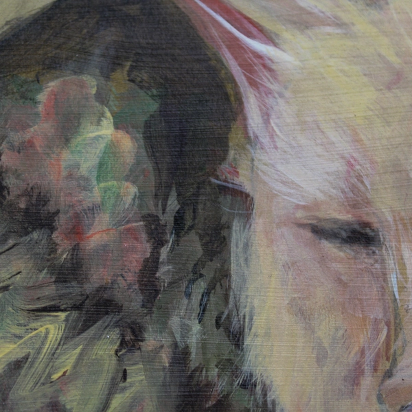 Acrylic Painting Feline Cat by Mary Rash Domestic Cat Wall Art