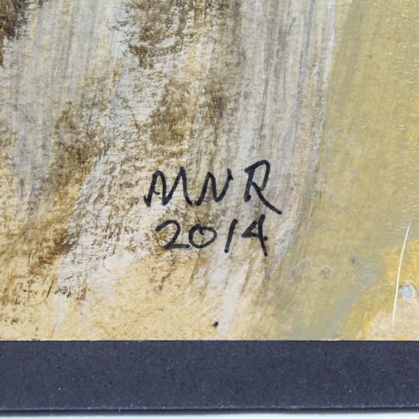 Acrylic Painting Mountain Lion by Mary Rash 2014 Signed McMinnville Art