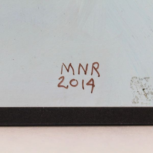 Acrylic Painting Winter Pinecone by Mary Rash McMinnville Artist 2014