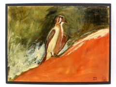 Acrylic Painting Forest Bird by Mary Rash Signed McMinnville Artist 2013