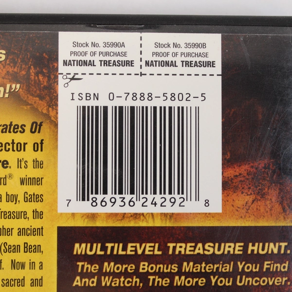 National Treasure DVD 2004 Widescreen Nicolas Cage Disney Pre-Owned As-Is