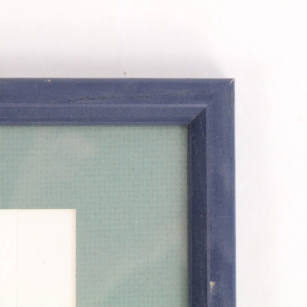 Framed Art Print of Harp and Cello Made of Words Notes Print Green Blue