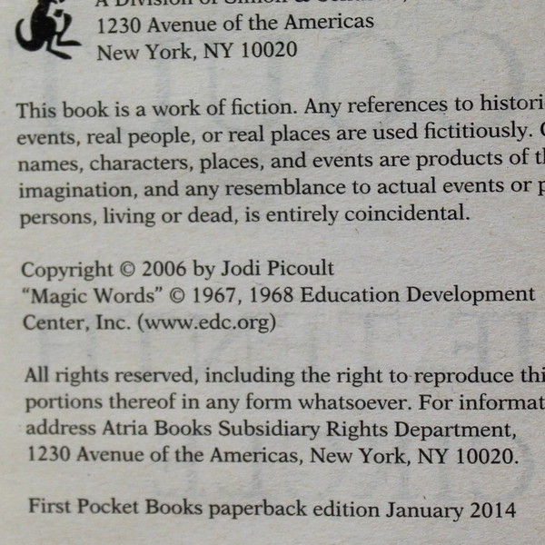 Jodi Picoult The Tenth Circle Novel 2006 Good Pre-Owned Book, ISBN 9781476751320