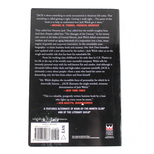 Jack Straight From The Gut by Jack Welch & John A. Byrne - Good Condition