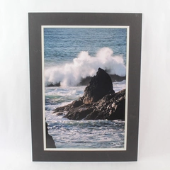 James A. Lea Photography Print Crashing Waves Ocean Beach 05 Signed Matted Art