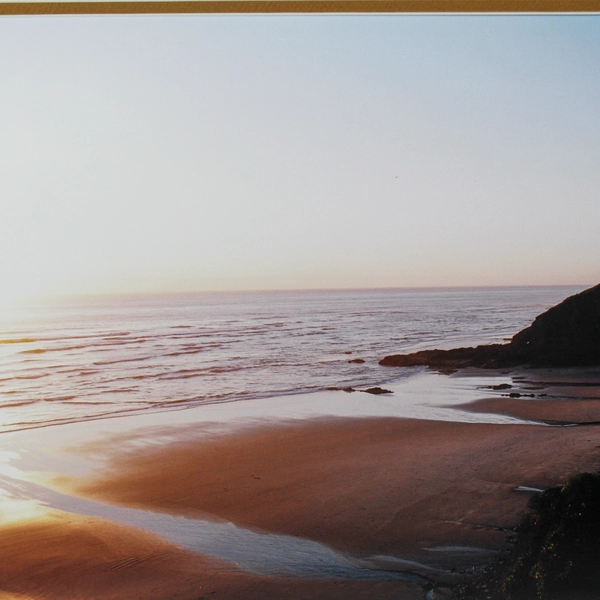 James A. Lea Photography Ocean Beach Photograph Coast Signed Matted Art Decor 
