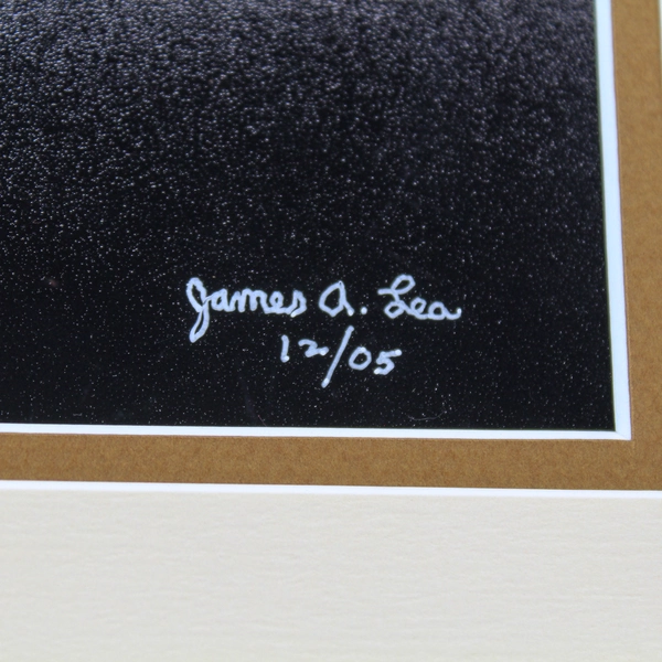 James A. Lea Photography Ocean Beach Photograph Coast Signed Matted Art Decor 