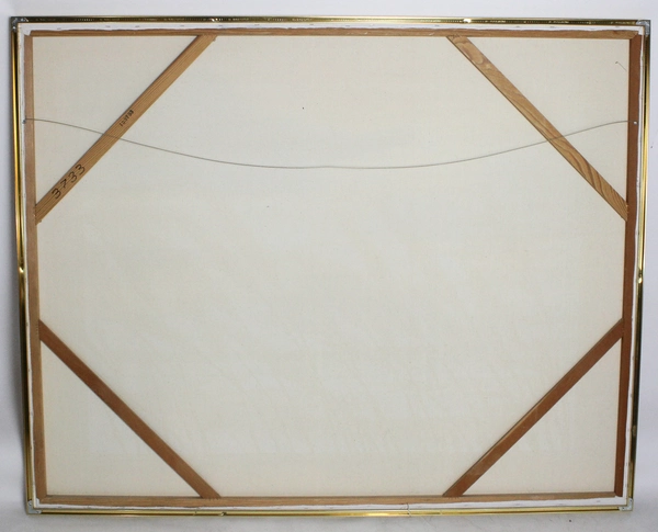 Original Lee Reynolds Pampas Grass Beach Oil Painting On Canvas Framed Signed