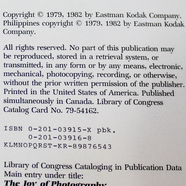 Vtg 1983 The Joy of Photography Book by Kodak Editors - Pre-owned, Damaged