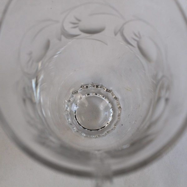 Heisey Lariat Moonglo Creamer Pitcher Clear Glass - Pre-owned with Chips