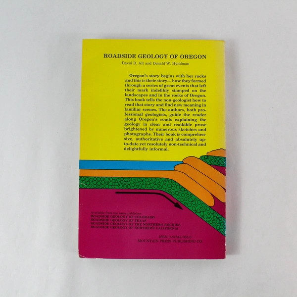 Roadside Geology of Oregon 2nd Ed by Alt & Hyndman Softcover Book