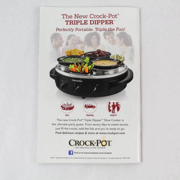 Crock-Pot Slow Cooker Meatless BBQ Cookbook with 16 Recipe Cards