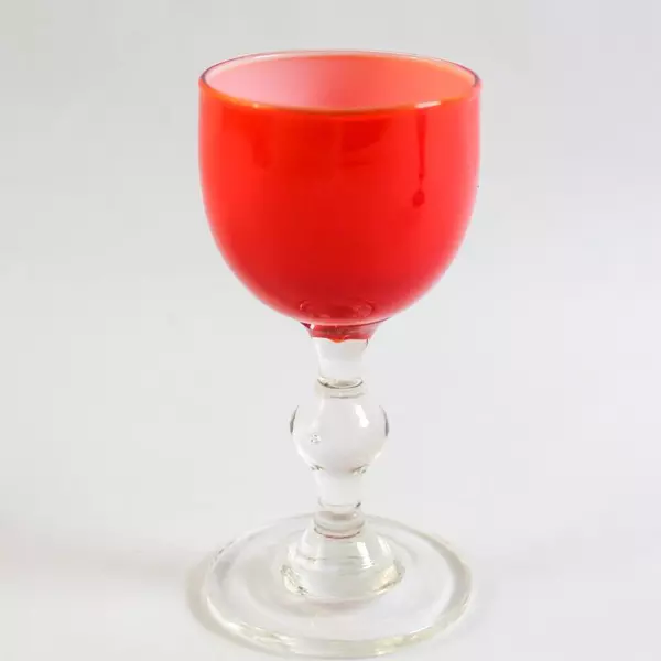 Lot of 2 Mini Red & Blue Glasses - Pre-owned Drinkware Accents