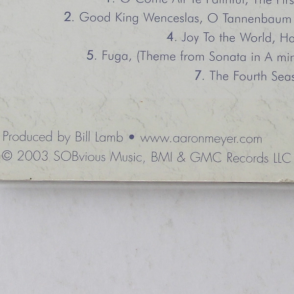 Signed "The Fourth Season" CD by Aaron Meyer & Bill Lamb - Good Condition