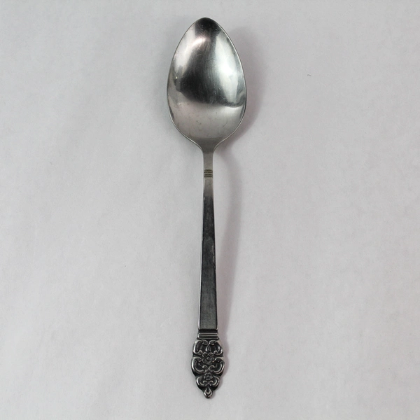 Vintage Oneidacraft Nordic Crown Serving Spoon 8.5" Stainless Steel Flatware